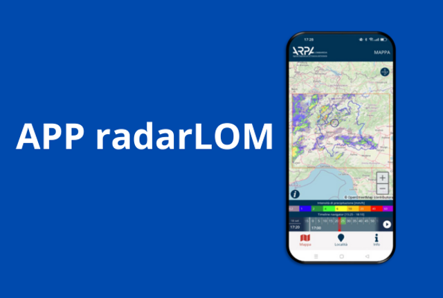 Con l’app RadarLOM aggiornamenti meteo precisi e in tempo reale